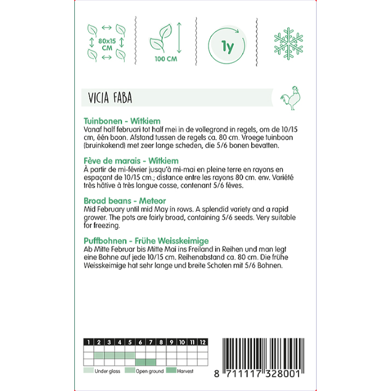 Széles Bab - Witkiem - 100g